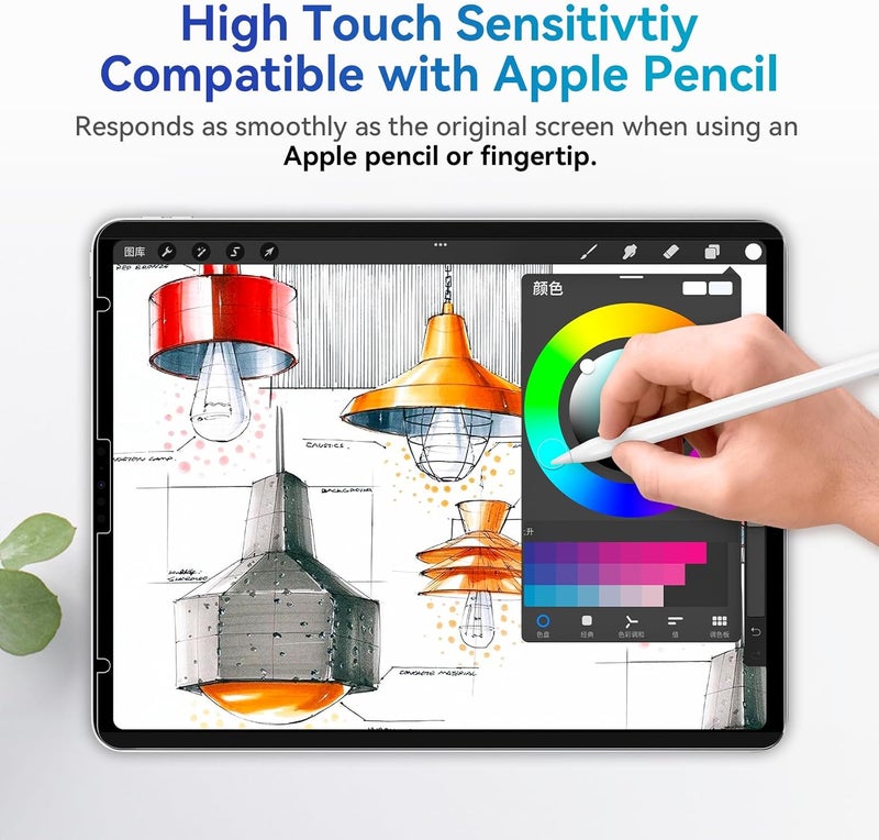 Protescreen Magnetic Privacy Screen Protector Compatible with iPad Air 5th 4th 10.9" & iPad Pro 11(2018-2022), Removable Anti Glare Blue Light Bubble-Free Black Security Protector Private Filter - Image 5